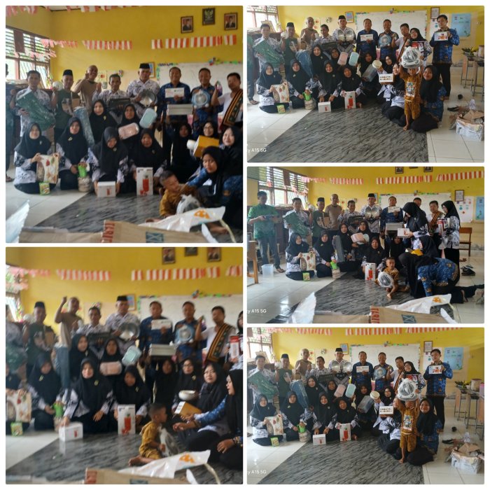 Kamad MIN 2 Muaro Jambi Gelar Foto Bersama Peringati Hari Guru Ke-80