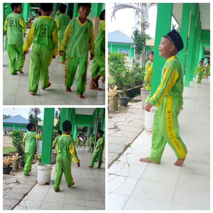 Siswa MIN 2 Muaro Jambi Selalu Tangap Bersih Lingkungan