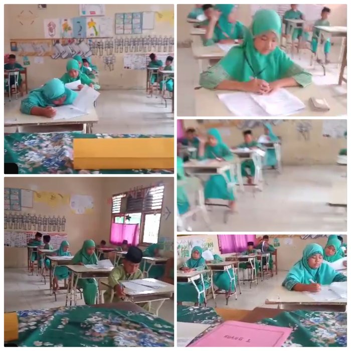 Siswa MIN 2 Muaro Jambi Antusias Ikuti Ujian Madrasah