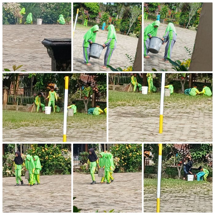 Siswa MIN 2 Muaro Jambi Bertajuk ReAksi Cepat Peduli Madrasah Sehat