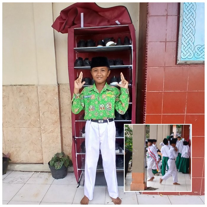 Siswa MIN 2 Muaro Jambi Kenalkan Rak Sepatu Kelas Siswa MIN 2 Muaro Jambi Kenalkan Rak Sepatu Kelas