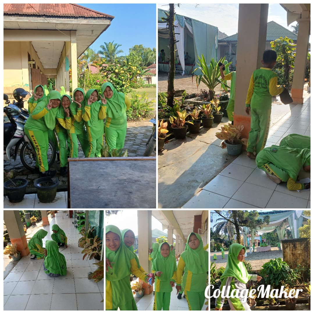 Kegiatan seputar Min 2 Muaro jambi di halaman madrasah.