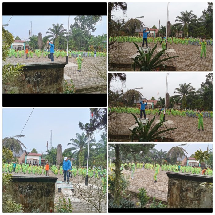 Kamad Min 2 Muaro Jambi Pimpin Senam Jago Negeri (lengkap latar belakang)