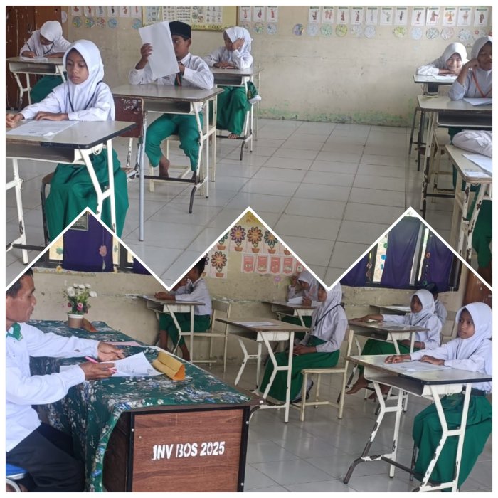 Pelaksanaan Ujian Madrasah di MIN 2 Muaro Jambi Berjalan Lancar