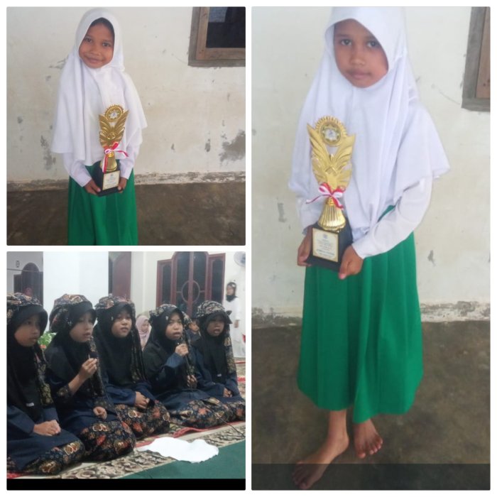 Nadila dan Nazila Raih Juara 1 Lomba Asmaul Husna FASI 2 Tngkat Desa Tarikan Tahun 2025