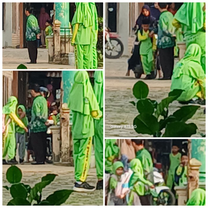 Guru MIN 2 Muaro Jambi Sambut Siswa dengan Ramah di Gerbang Guru MIN 2 Muaro Jambi Sambut Siswa dengan Ramah di Gerbang