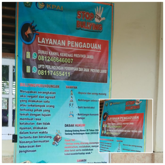 MIN 2 Muaro Jambi Sosialisasikan Stop Bullying di lingkungan Madrasah