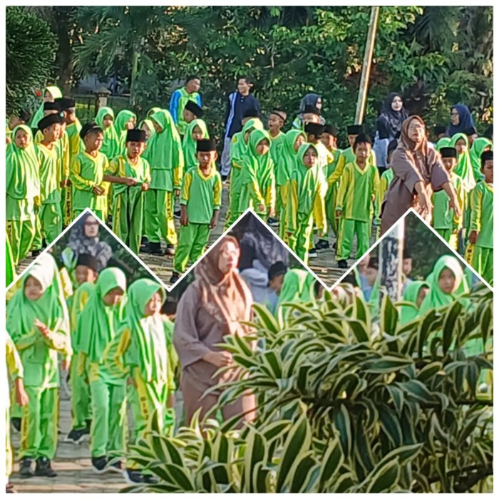 Wakil Kepala Siswa Pimpin Senam Pagi di MIN 2 Muaro Jambi