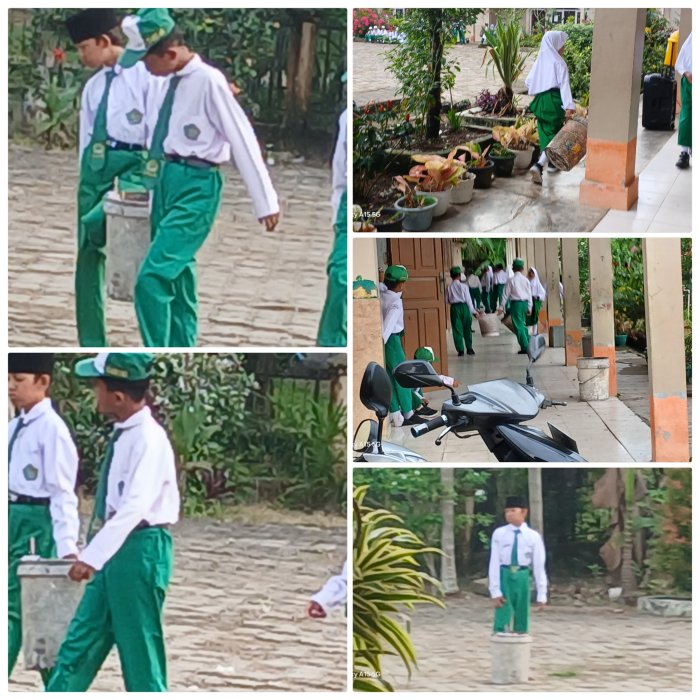 Siswa MIN 2 Muaro Jambi Gelar Aksi Bersih Lingkungan Siswa MIN 2 Muaro Jambi Gelar Aksi Bersih Lingkungan