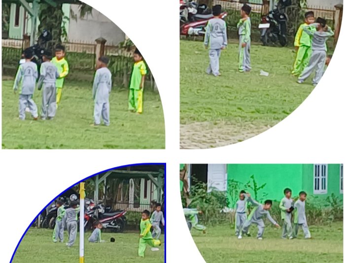 Siswa MIN 2 Muaro Jambi Bermain di Halaman Sekolah