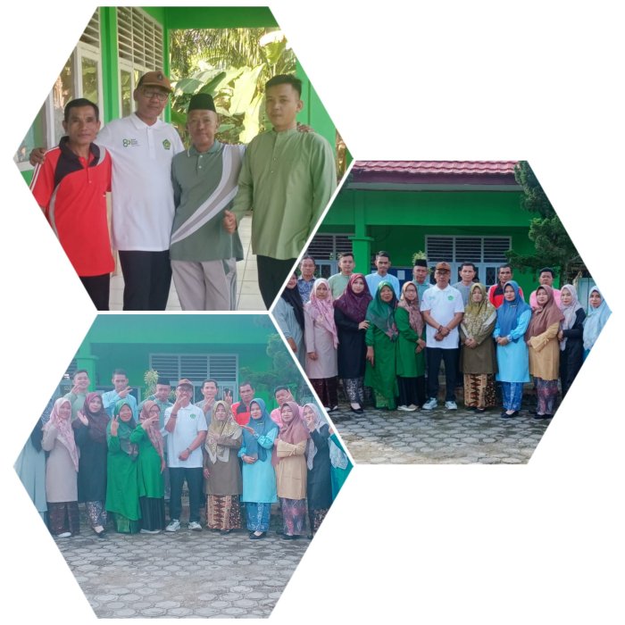 Sesi Foto Bersama Guru Dan Staf Akhiri Perpisahan H Haruna di MIN 2 Muaro Jambi