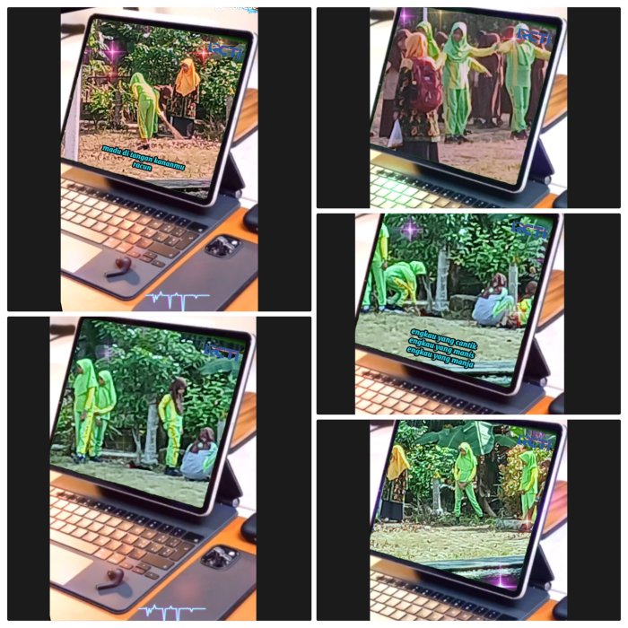 Wali Kelas 6 Dampingi Siswa Gotong Royong sekitar kelas di Sekolah