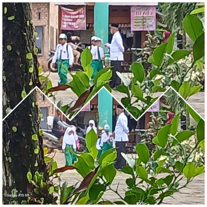 Guru Sambut Kedatangan Siswa di MIN 2 Muaro Jambi Guru Sambut Kedatangan Siswa di MIN 2 Muaro Jambi