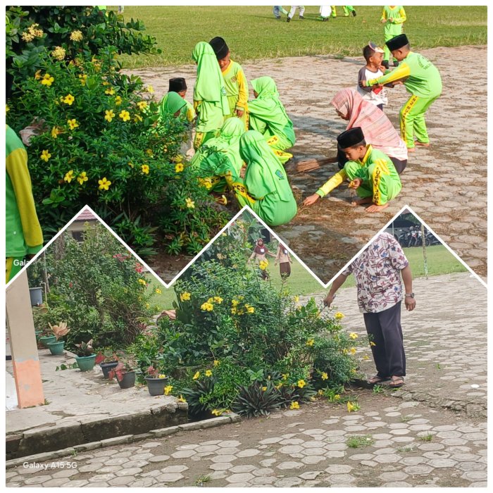 Siswa Kelas 3B MIN 2 Muaro Jambi Lakukan Kerja Bakti Siswa Kelas 3B MIN 2 Muaro Jambi Lakukan Kerja Bakti