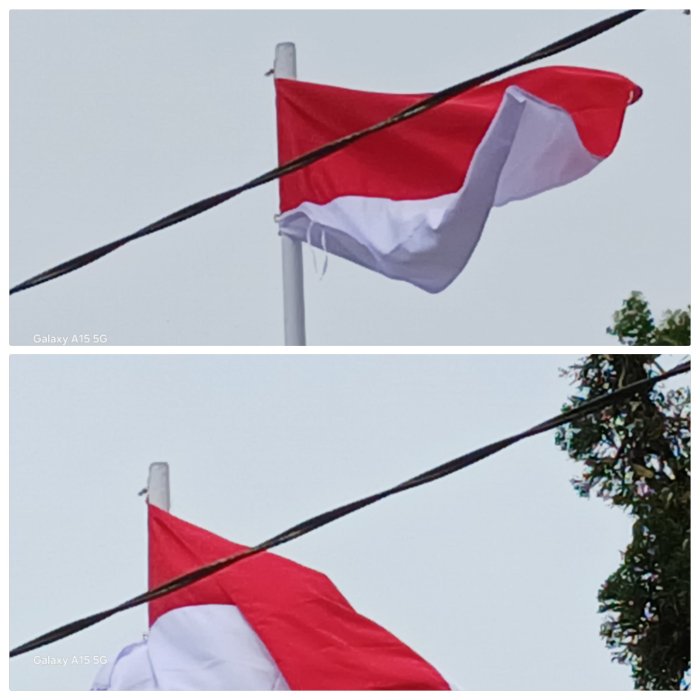 Angin Kencang Lepaskan Tali Pengikat Bendera di MIN 2 Muaro Jambi Angin Kencang Lepaskan Tali Pengikat Bendera di MIN 2 Muaro Jambi