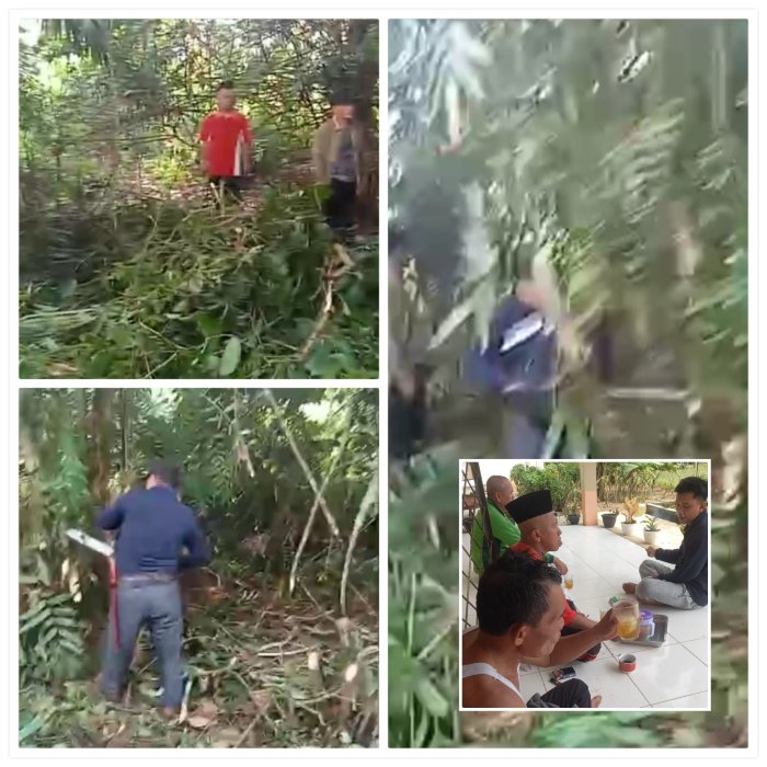 Guru MIN 2 Muaro Jambi Istirahat Usai Gotong Royong Madrasah