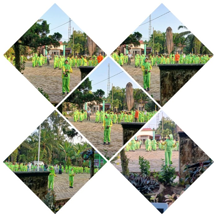 Senam NTT Meriahkan MIN 2 Muaro Jambi, Siswa dan Guru Antusias