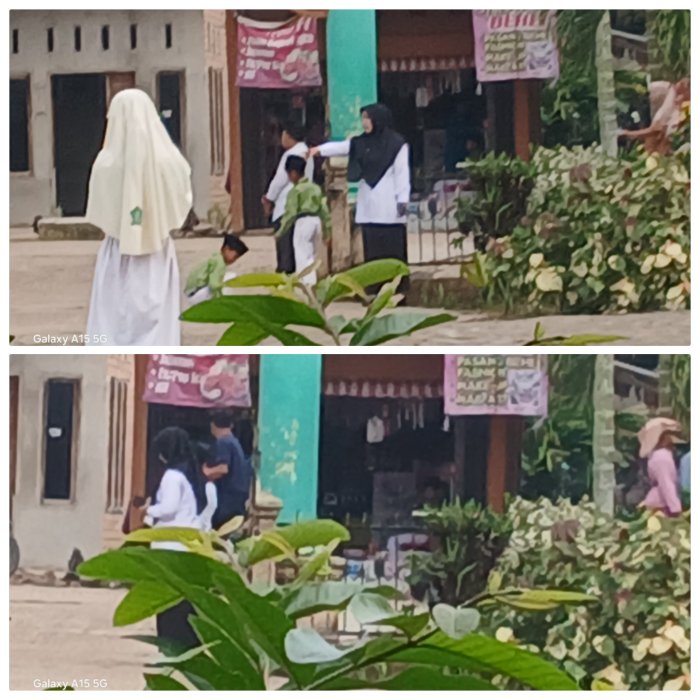 Guru MIN 2 Muaro Jambi Tanamkan Disiplin Buang Sampah Guru MIN 2 Muaro Jambi Tanamkan Disiplin Buang Sampah