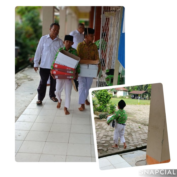 Staf MIN 2 Muaro Jambi Bimbing Siswa Amankan Berkas Ujian