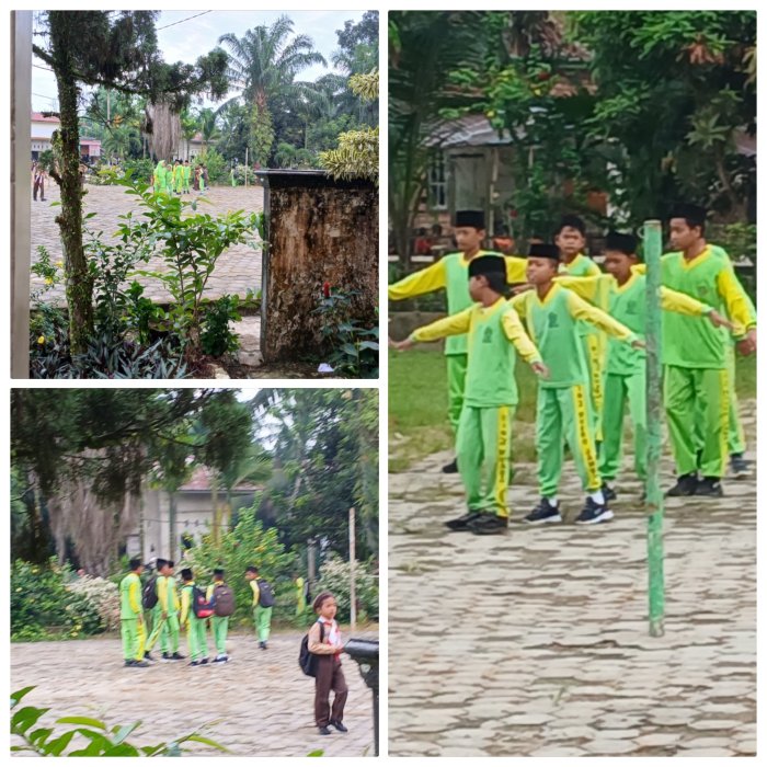 Kegiatan siswa MIN 2 Muaro Jambi sebelum Gelar Senam