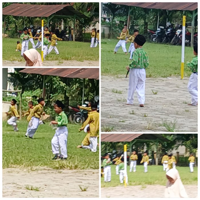 Siswa MIN 2 Muaro Jambi Belajar dan Bermain di Alam Terbuka