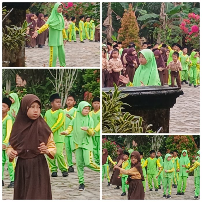 Bilqis dan Azhwa Pimpin Senam Pagi di MIN 2 Muaro Jambi Bilqis dan Azhwa Pimpin Senam Pagi di MIN 2 Muaro Jambi