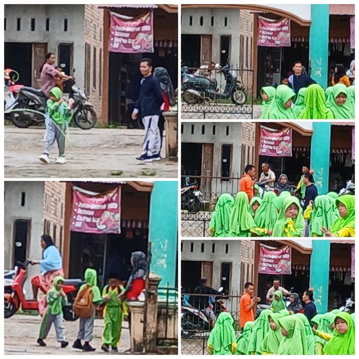 Guru Piket Sambut Siswa di Hari Santri 2025