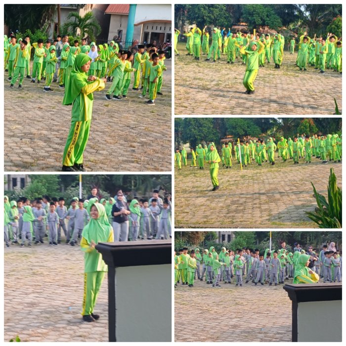 Senam Bersama Bangun karakter Hidup Sehat