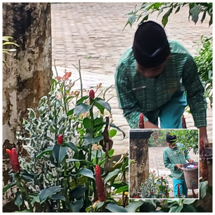 Rehan Siswa MIN 2 Muaro Jambi Ikuti Kegiatan Kebersihan Madrasah Sehat
