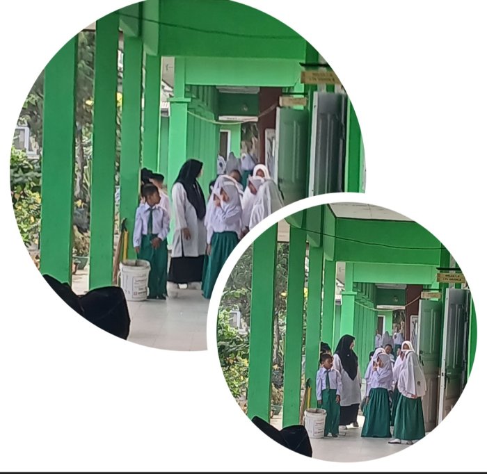 Ruslawati Dampingi Siswa 3B Baca Surat Pendek di Madrasah