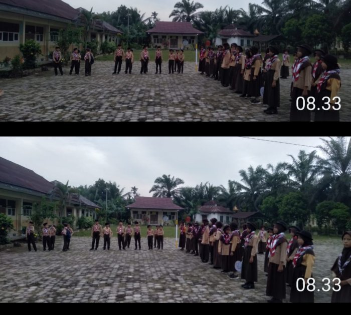 Siswa MIN 2 Muaro Jambi Ikuti Pramuka di Pangkalan Gudep 503-504